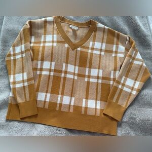 Christian Siriano Women’s Mustard Knit Sweater-XL